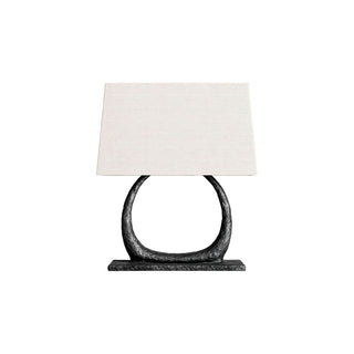 Halo Sculpted Metal Table Lamp