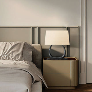 Halo Sculpted Metal Table Lamp