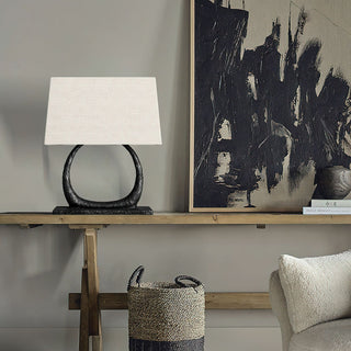 Halo Sculpted Metal Table Lamp