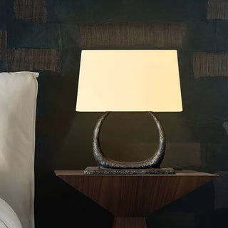 Halo Sculpted Metal Table Lamp