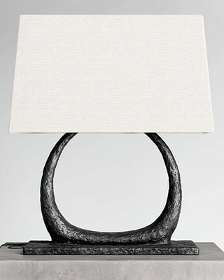 Halo Sculpted Metal Table Lamp