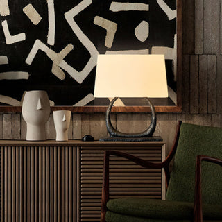 Halo Sculpted Metal Table Lamp