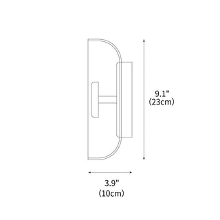 Eclipse Halo Minimalisit Glass Wall Light