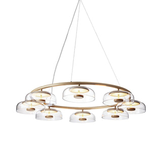 Eclipse Halo Sculptural Glass Chandelier