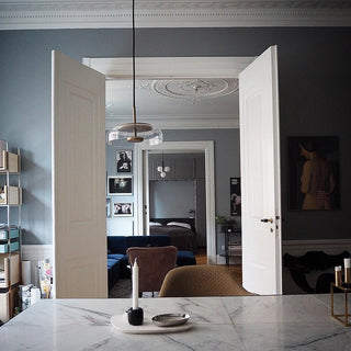 Eclipse Halo Minimalist Glass Pendant Light