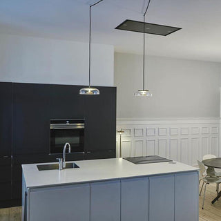 Eclipse Halo Minimalist Glass Pendant Light