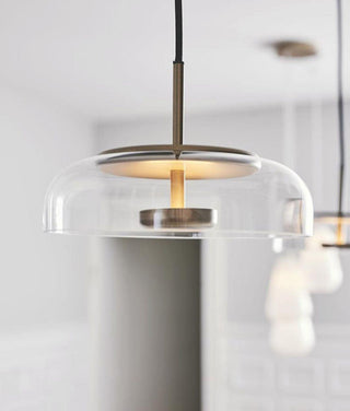 Eclipse Halo Minimalist Glass Pendant Light