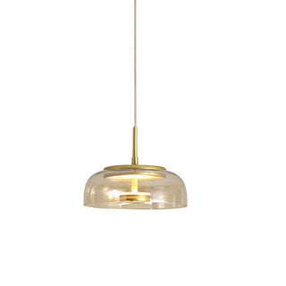 Eclipse Halo Minimalist Glass Pendant Light