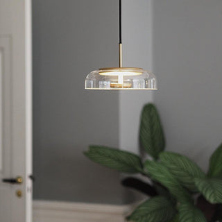 Eclipse Halo Minimalist Glass Pendant Light