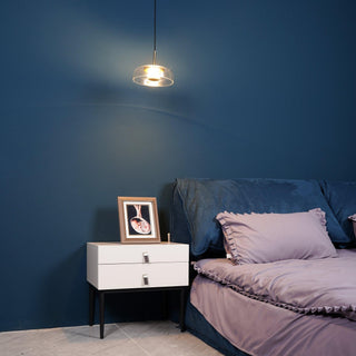 Eclipse Halo Minimalist Glass Pendant Light
