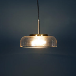 Eclipse Halo Minimalist Glass Pendant Light