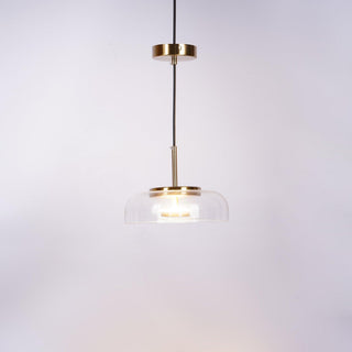 Eclipse Halo Minimalist Glass Pendant Light