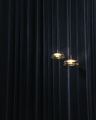 Eclipse Halo Minimalist Glass Pendant Light