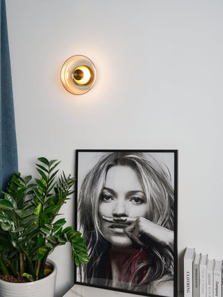 Eclipse Halo Minimalisit Glass Wall Light