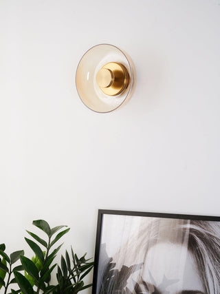 Eclipse Halo Minimalisit Glass Wall Light