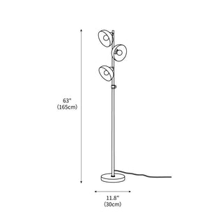 Eclipse Industrial Metal Floor Light