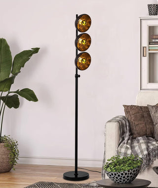 Eclipse Industrial Metal Floor Light