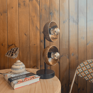 Eclipse Scandinavian Wood Table Light