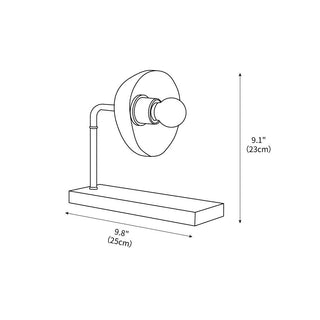 Eclipse Scandinavian Wood Table Light