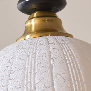 Econiko Vintage Wood & Brass Pendant Light