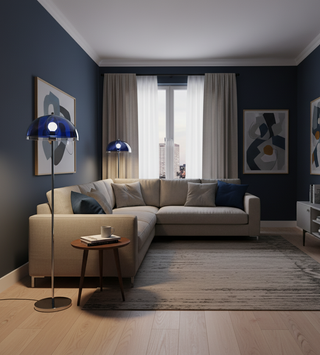 Edinburgh Scandinavian Metal Floor Light