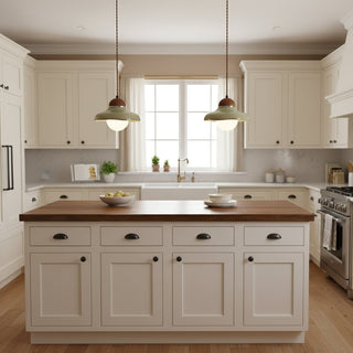 Edmund Retro Wood Glass Pendant Light