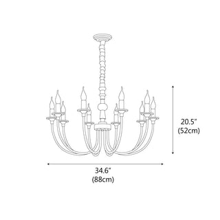 Arbor Modern Wood Chandelier