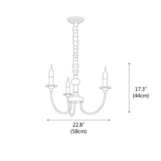 Arbor Modern Wood Chandelier