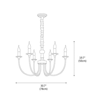 Arbor Modern Wood Chandelier