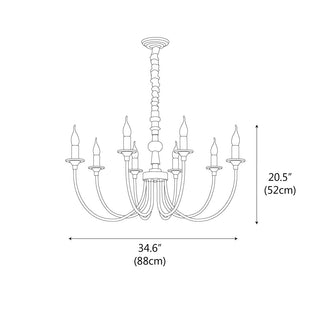 Arbor Modern Wood Chandelier