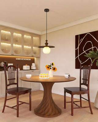 Edmund Wabi-Sabi Wood Pendant Light