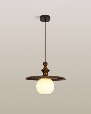 Edmund Wabi-Sabi Wood Pendant Light