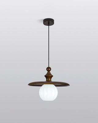 Edmund Wabi-Sabi Wood Pendant Light