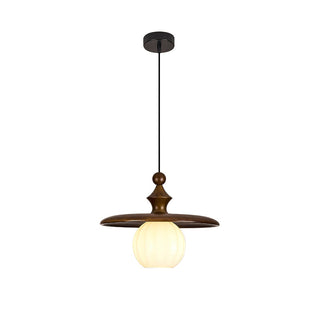 Edmund Wabi-Sabi Wood Pendant Light