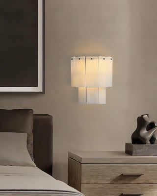 Luxe Alabaster Rectangular Wall Sconce