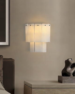 Luxe Alabaster Rectangular Wall Sconce