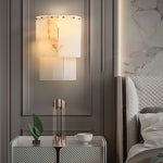 Luxe Alabaster Rectangular Wall Sconce