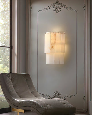 Luxe Alabaster Rectangular Wall Sconce