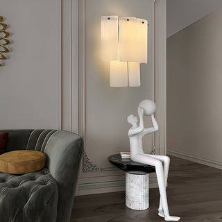 Luxe Alabaster Rectangular Wall Sconce