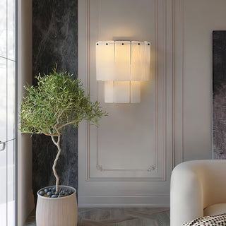 Luxe Alabaster Rectangular Wall Sconce