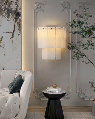Luxe Alabaster Rectangular Wall Sconce