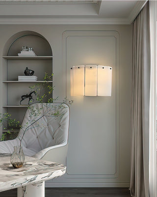 Luxe Alabaster Rectangular Wall Sconce
