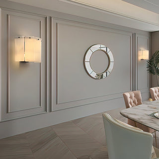 Luxe Alabaster Rectangular Wall Sconce