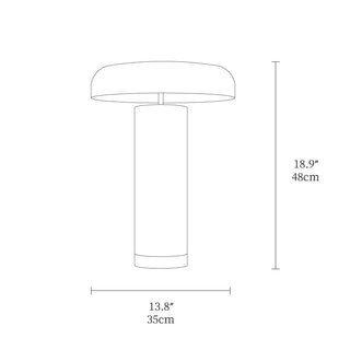 Glace Modern Glass Table Lamp