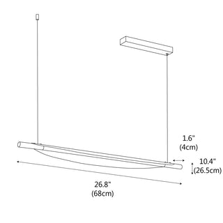 Cura Elegant Acrylic Pendant Light
