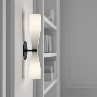 Elara Double Cone Minimalist Glass Wall Light