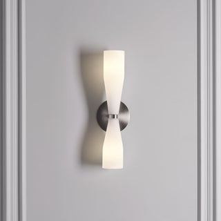 Elara Double Cone Minimalist Glass Wall Light