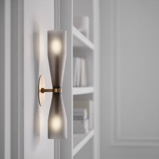 Elara Double Cone Minimalist Glass Wall Light