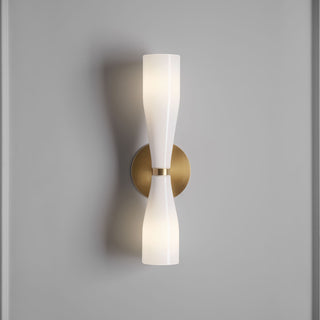 Elara Double Cone Minimalist Glass Wall Light