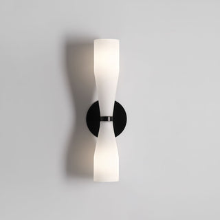 Elara Double Cone Minimalist Glass Wall Light